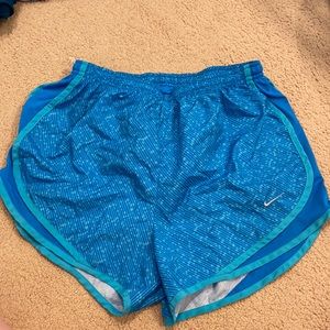 blue nike running shorts